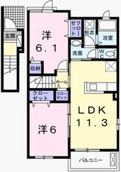 ヴィヴァーチェの物件間取画像